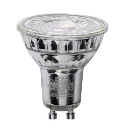 Obrázek pro produkt Žárovka LED GU10 sklo, 5,5 W, 560 lm, 4000 K, 36 °, 50 x 53 mm, 15 000 h, CRI 80 - FANEUROPE