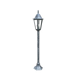 Obrázek pro produkt Sloupkové svítidlo FIRENZE černá/stříbrná, 1xE27, IP44, 104 x 21 x 21 cm - FANEUROPE