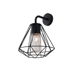 Obrázek pro produkt Venkovní nástěnné svítidlo MANDALA černá, 1xE27, IP44, 36 x 29,5 cm - FANEUROPE