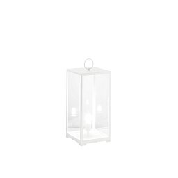 Obrázek pro produkt Venkovní svítidlo MIRAGE kov/sklo bílá, 1xE27, 53 x 25 x 25 cm - FANEUROPE