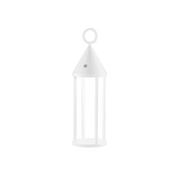 Obrázek pro produkt Nabíjecí venkovní svítidlo OBERON, LED dobíjecí, bílá kov, 2,2 W, 168 lm, 3000 K, stmívatelné, IP54, 51 x 15,1 x 15,1 cm - FANEUROPE