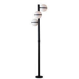 Obrázek pro produkt Sloupkové svítidlo PALO ORBIT černá, 3xE27, IP44, 220,5 x 44,5 cm - FANEUROPE
