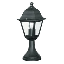Obrázek pro produkt Venkovní svítidlo LUME ROMA černá, 1xE27, IP44, 14,6 x 14,6 x 39 cm - FANEUROPE