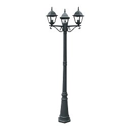 Obrázek pro produkt Sloupkové svítidlo PALO ROMA černá, 3xE27, IP44, 190 x 70 cm - FANEUROPE
