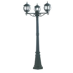 Obrázek pro produkt Sloupkové svítidlo PALO SANTIAGO černá/zelená, 3xE27, IP44, 209 x 69 cm - FANEUROPE
