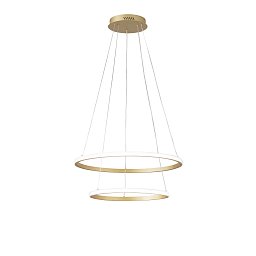 Obrázek pro produkt Závěsné LED svítidlo Axis zlatá, 31 W, 3360 lm, CCT + RGB, digitální s dálkovým ovladačem, formát 60/40 x 150 cm - FANEUROPE