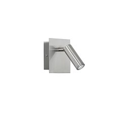 Obrázek pro produkt Nástěnné LED svítidlo DICKENS nastavitelné nikl, 2,2 W, 220 lm, 3000 K, 11 x 11 x 9 cm - FANEUROPE