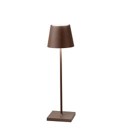 Obrázek pro produkt Nabíjecí venkovní stolní svítidlo DRINK bronz, hliník, LED 2,2 W, 190 lm, 3000 K, stmívatelné, IP54, 36 x 11 x 11 cm - FANEUROPE