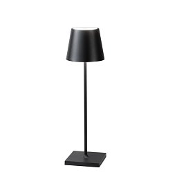 Obrázek pro produkt Nabíjecí venkovní stolní svítidlo DRINK černá, kov, LED 2,2 W, 190 lm, 3000 K, stmívatelné, IP54, 36 x 11 x 11 cm - FANEUROPE