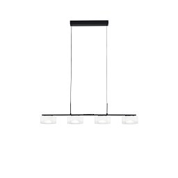 Obrázek pro produkt Závěsné svítidlo Emily bílá, 4 závěsy, sklo + kov, 30 W, CCT 2700/3200/4000 K, 92 x 12 x 150 cm - FANEUROPE