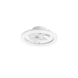 Obrázek pro produkt Stropní svítidlo ETESIA s ventilátorem bílá, hliník/akrylát, 30 W, 3300 lm, CCT, 17 x 49 x 49 cm - FANEUROPE