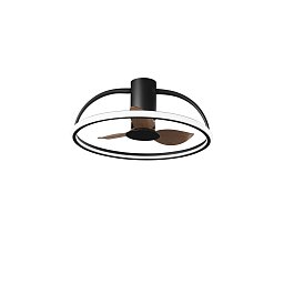 Obrázek pro produkt Stropní ventilátorové LED svítidlo VENTILATORE PALE dřevo, 55 W, CCT, 5250 lm, pr. 60 x 25 cm - FANEUROPE