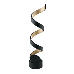 Obrázek pro produkt Stolní lampa LUME LED HELIX černá, 12 W, 740 lm, 4000 K, 14,5 x 14,5 x 66 cm - FANEUROPE