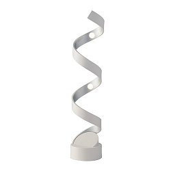 Obrázek pro produkt Stolní lampa LUME LED HELIX bílá/stříbrná, 12 W, 740 lm, 3000 K, 14,5 x 14,5 x 66 cm - FANEUROPE
