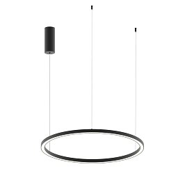 Obrázek pro produkt Závěsné LED svítidlo HOOP černá, 40 W, 6000 lm, CCT, 80 x 80 x 150 cm - FANEUROPE