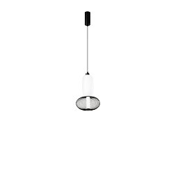 Obrázek pro produkt Závěsné LED svítidlo Inkas (černé, sklo) 16 W, 1860 lm, CCT 3000 / 3500 / 4000 K, rozměry 25 x 215 cm - FANEUROPE