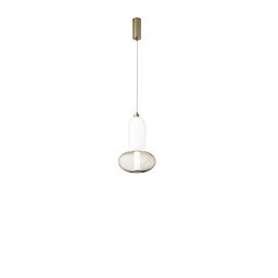 Obrázek pro produkt Závěsné LED svítidlo Inkas (zlaté, sklo) 16 W, 1860 lm, CCT 3000 / 3500 / 4000 K, 25 x 215 cm - FANEUROPE