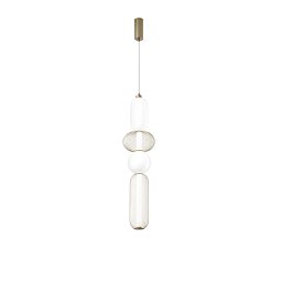Obrázek pro produkt Závěsné LED svítidlo Inkas (zlaté, sklo) 31 W, 3720 lm, CCT 3000 / 3500 / 4000 K, 22 x 264 cm - FANEUROPE