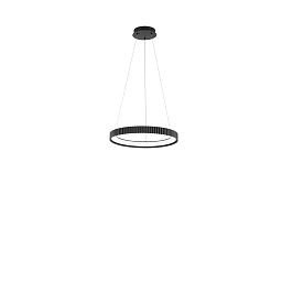 Obrázek pro produkt Závěsné LED svítidlo Nike (černé, kov) 40 W, 5840 lm, DIP‑CCT 2700 / 3200 / 4000 K, pr. 49 x 150 cm - FANEUROPE