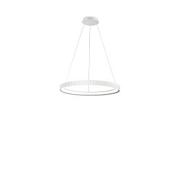Obrázek pro produkt Závěsné LED svítidlo Nike (bílé, kov) 58 W, 8470 lm, DIP‑CCT 2700 / 3200 / 4000 K, pr. 68,5 x výška 150 cm - FANEUROPE