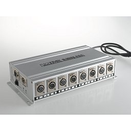 Obrázek pro produkt DMX splitter 6 W, XLR 3x4 a XLR 5x4 , 27,7 x 14,5 x 7 cm - FANEUROPE