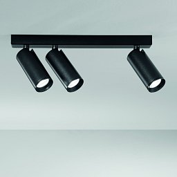 Obrázek pro produkt LED spot Plauto (černý, ocel + hliník) 3 x GU10 - FANEUROPE