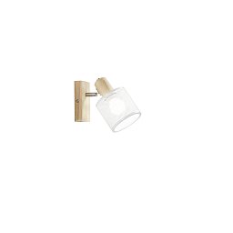 Obrázek pro produkt LED spot Twinset s dřevěnou základnou 1 x E14, max. 40 W, 10 x 6 cm - FANEUROPE