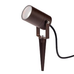 Obrázek pro produkt Venkovní reflektor Akron, corten, na kolíku, 1 x GU10, IP54, 10 x 6 cm - FANEUROPE