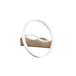 Obrázek pro produkt Stropní LED svítidlo Hawaii kruhové, bílé/dřevěné, 36 W, 4605 lm, CCT, pr. 40 x 6,8 cm - FANEUROPE