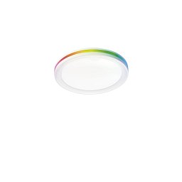 Obrázek pro produkt Stropní LED svítidlo Makeup, kruhové, bílé, 35 W/4050 lm, CCT + RGB, 40 x 7 cm - FANEUROPE