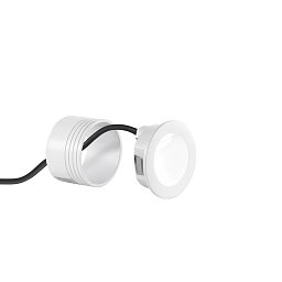 Obrázek pro produkt Schodišťové světlo Onyx (kulaté, bílá) LED 2 W, 420 lm, 3000 K, IP54, 7,4 x 4,8 cm - FANEUROPE