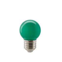 Obrázek pro produkt Žárovka LED E27, 1 W, 200 lm, zelená, 300 °, 45 x 80 mm, 15 000 h, CRI 80 - FANEUROPE