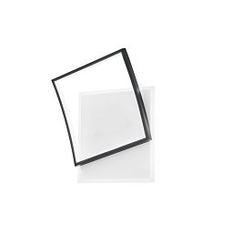 Obrázek pro produkt Stropní LED svítidlo AYRTON hranaté, černá, 42 W, 5200 lm, CCT, 37 x 10 x 42 cm - FANEUROPE