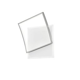 Obrázek pro produkt Stropní LED svítidlo AYRTON hranaté, nikl, 42 W, 5200 lm, CCT, 37 x 10 x 42 cm - FANEUROPE