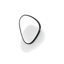 Obrázek pro produkt Stropní LED svítidlo AYRTON zaoblené, černá, 42 W, 4500 lm, CCT, 35 x 7 x 45 cm - FANEUROPE