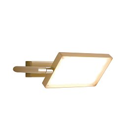 Obrázek pro produkt Nástěnné LED svítidlo BOOK zlatá, 18 W, 1820 lm, 3200 K, 22,5 x 15 x 10 cm - FANEUROPE