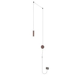 Obrázek pro produkt Nástěnné LED svítidlo CANDLE bronz, akrylát/hliník, 7 W, 720 lm, 4000 K, 400 x 20 x 4 cm - FANEUROPE