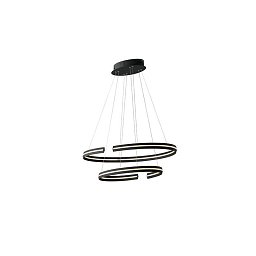 Obrázek pro produkt Závěsné LED svítidlo CLARKE černá, 60 W, 6750 lm, 3000 K, 78 x 40 x 124 cm - FANEUROPE