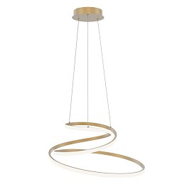 Obrázek pro produkt Závěsné LED svítidlo COASTER zlatá, 60 W, 8000 lm, CCT, 60 x 150 cm - FANEUROPE