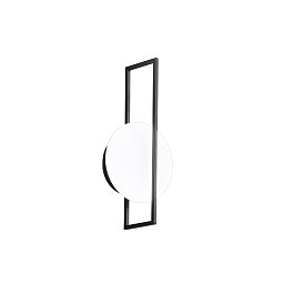 Obrázek pro produkt Nástěnné LED svítidlo FOBOS černá, 12 W, 1650 lm, CCT, 10 x 34,5 cm - FANEUROPE