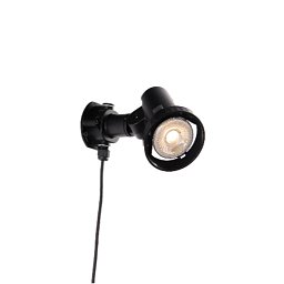 Obrázek pro produkt Venkovní reflektor LED GRUBB černá, E27, 7 W, 510 lm, 4000 K, 11,8 x 9,4 x 17,6 cm - FANEUROPE