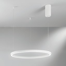 Obrázek pro produkt Závěsné LED svítidlo HOOP bílá, 30 W, 4500 lm, CCT, 60 x 150 cm - FANEUROPE