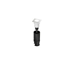 Obrázek pro produkt Pochozí venkovní LED svítidlo IMPACT DC24V hranaté nikl, hliník, 2 W, 170 lm, 3000 K, IP67, 4,5 x 4,5 x 5,7 cm - FANEUROPE