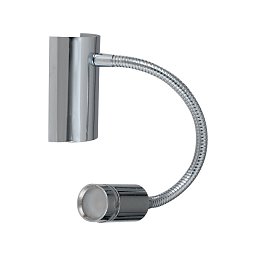 Obrázek pro produkt Nástěnné LED svítidlo KEPLER chrom, 3 W, 220 lm, 3000 K, 32 x 6 x 9 cm - FANEUROPE