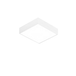 Obrázek pro produkt Stropní LED svítidlo KLIO bílá, akrylát/hliník, 36 W, 4600 lm, 3000K/4000K, 21,1 x 21,1 x 5,05 cm - FANEUROPE