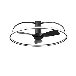Obrázek pro produkt Stropní svítidlo s ventilátorem LED VENTILATORE 50 W CCT 9400 lm černá pr. 100 x 31,5 cm - FANEUROPE
