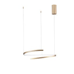Obrázek pro produkt Závěsné svítidlo LED MOMA zlatá 38 W 6090 lm CCT 60 x 150 cm - FANEUROPE