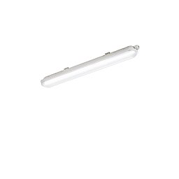 Obrázek pro produkt Prachotěsné stropní svítidlo LED NAUTILUS stříbrná polykarbonát 21 W 2900 lm 4000 K IP65 7,2 x 59 x 6,1 cm - FANEUROPE