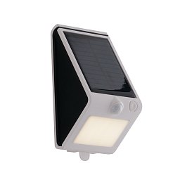 Obrázek pro produkt Solární nástěnné svítidlo LED OPEN bílá plast 3 W 300 lm 4000 K IP54 solar / senzor 18,8 x 9,5 x 8,6 cm - FANEUROPE