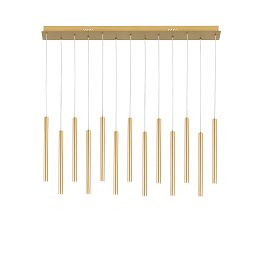 Obrázek pro produkt Závěsné svítidlo LED PYPE zlatá 65 W 6110 lm CCT 107,5 x 200 cm - FANEUROPE